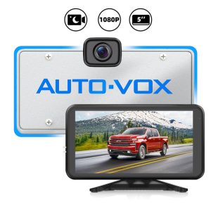 W12 1080P Wireless Backup Camera with 5 Monitor and Dual Camera Support