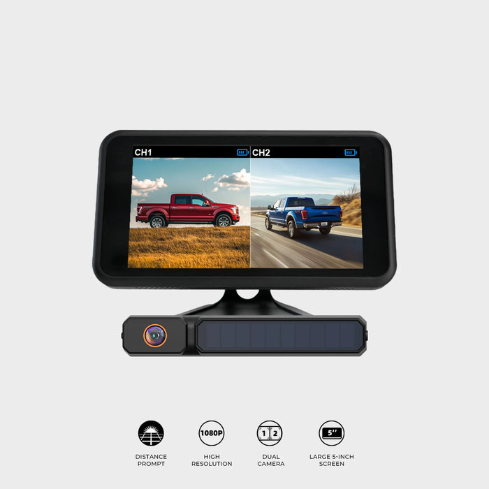 Solar3A Plus 1080P Rechargeable Wireless Backup Camera with Dual Channels Support