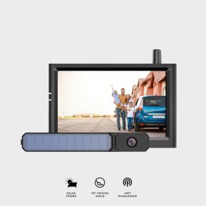 Solar1 Pro 480P Battery Powered Wireless Backup Camera with 5 Monitor for RV