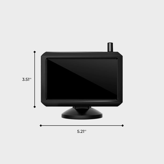 W7 480P Wireless Backup Camera Kit for Pickup Truck with 5 Monitor - Image 3