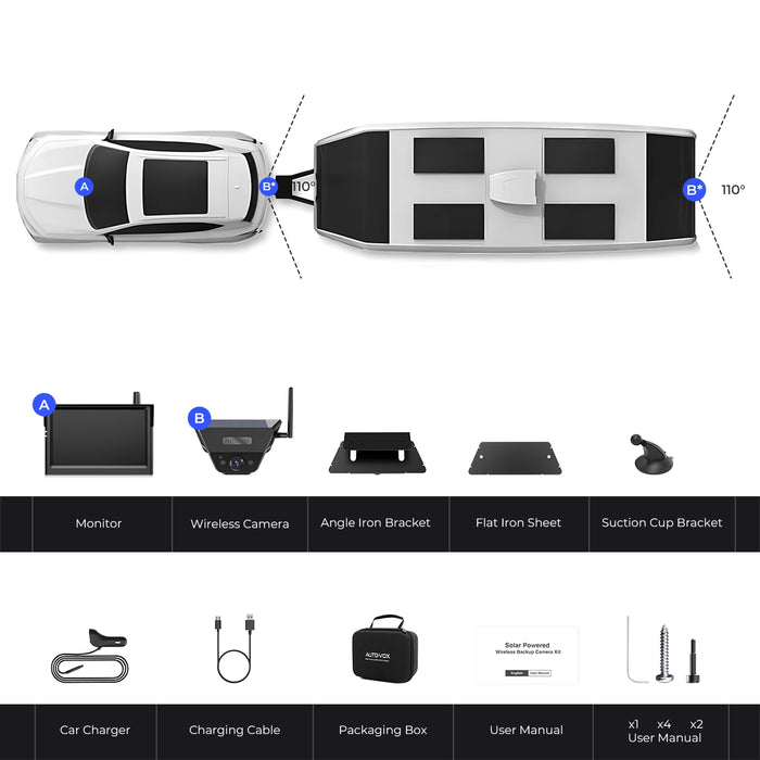Solar 5A Wireless Magnetic Backup Camera for RV & Campers - Image 7