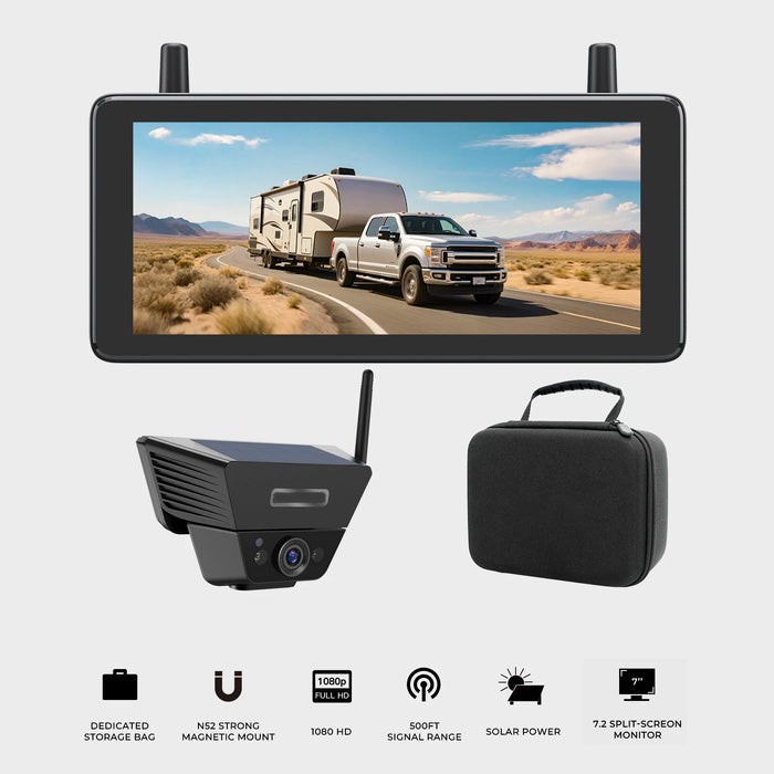 Solar 5A Wireless Magnetic Backup Camera for RV & Campers - Image 8