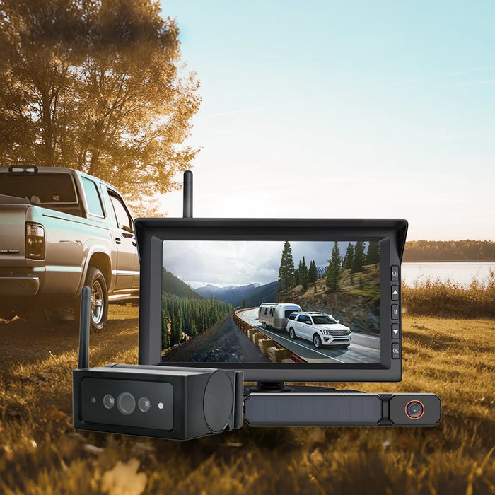 Solar3C Dual Backup Camera Kit with Monitor – 2 Wireless Cameras for RVTrailer - Image 9