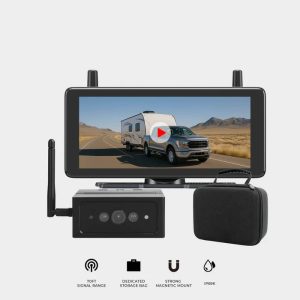 Solar4B Max 1080P Magnetic Wireless Backup Camera with DVR Loop Recording