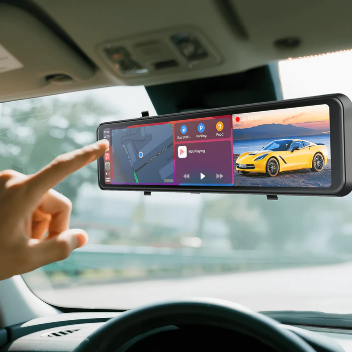 RC04 4K Rear View Mirror Camera with Carplay & Android Auto - Image 4