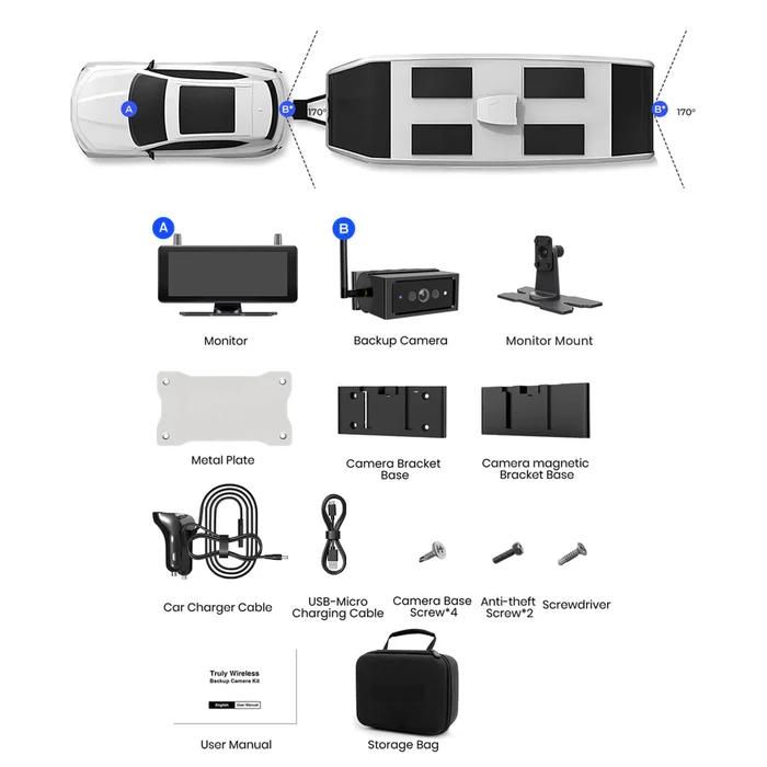 Solar4B Max 1080P Magnetic Wireless Backup Camera with DVR Loop Recording - Image 8